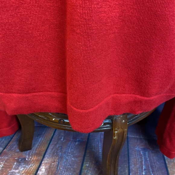 Vince Camuto Mock/ turtleneck key hole open cut scoop neckline pullover Sweater - Picture 4 of 9